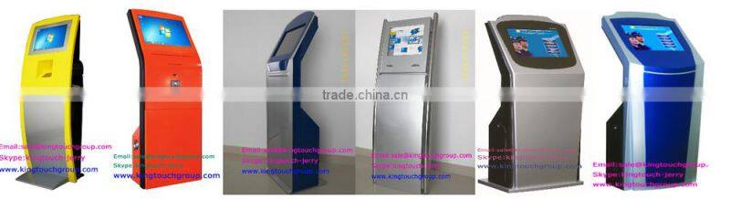 19" Interactive Kiosk,Ticket Printing Touch Screen Kiosk / Touch Kiosk Bank Payment