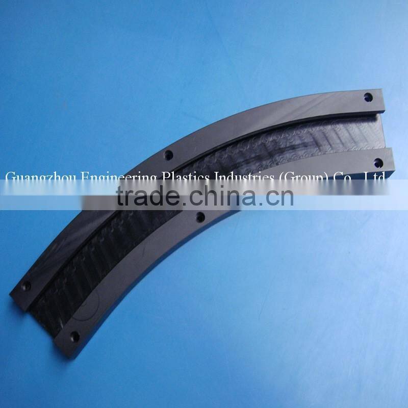 high quality uhmwpe sliding guide conveyor belt PE100 bend guide rail