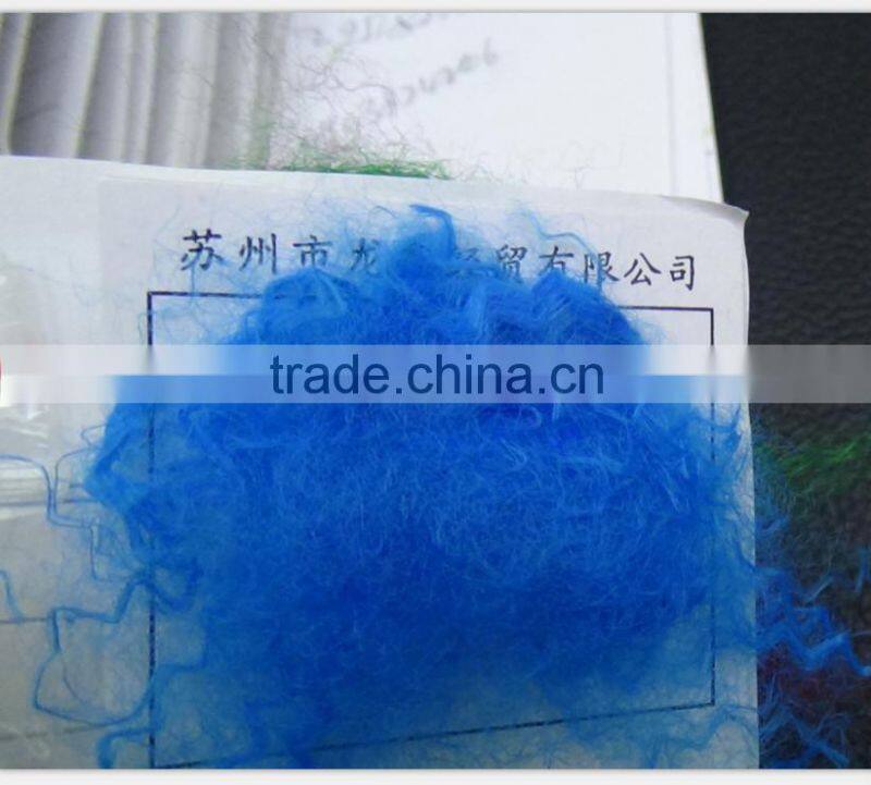 Polyester fiber10D*64MM Azo freePolyester fiber Manufacturers selling carpet material