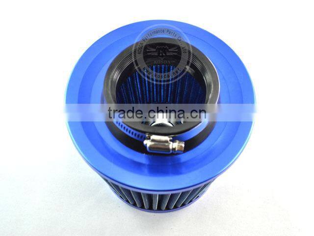 63mm 80mm100mm HK Super car air filter , high performance washable air filter