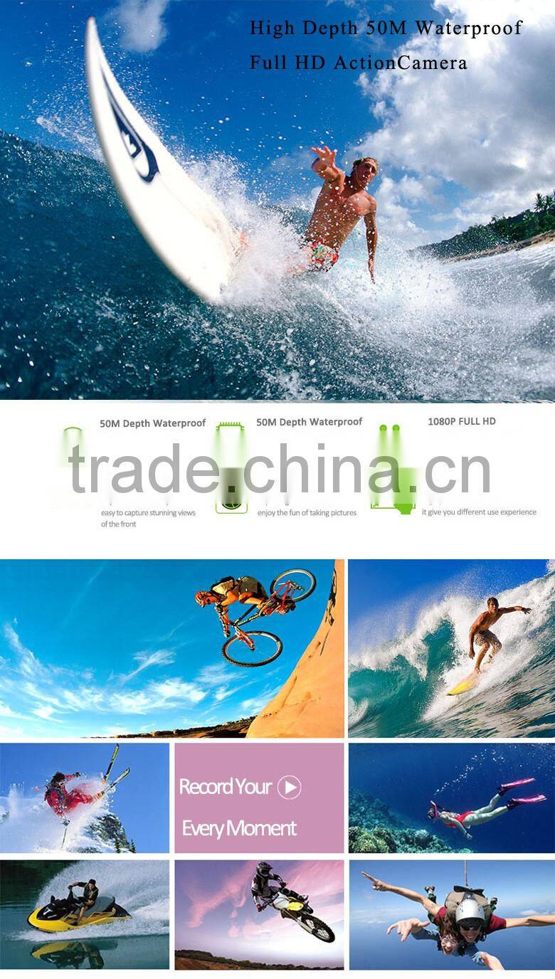 Original Action Sports Camera Waterproof Case, 50m Divering waterproof action camera with Housing Case