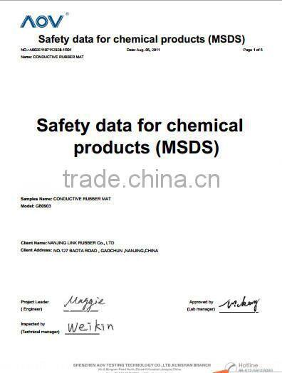 conductive rubber sheet 10^-3 10^0 10^1 10^2 10^3 10^4 lower pricing china manufacturer