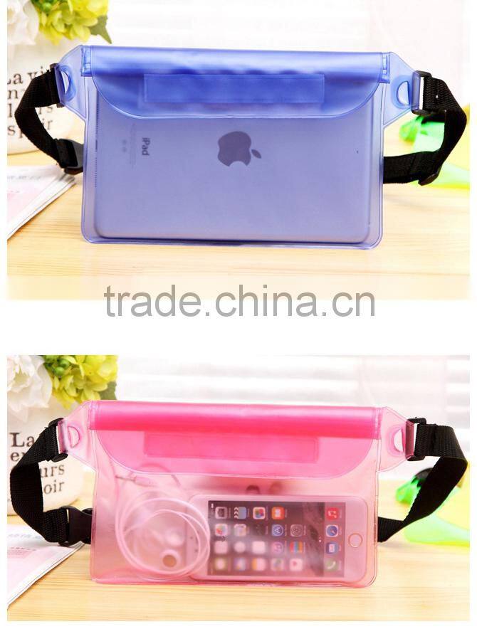 Outdoor swimming drifting PVC waterproof waist pouch