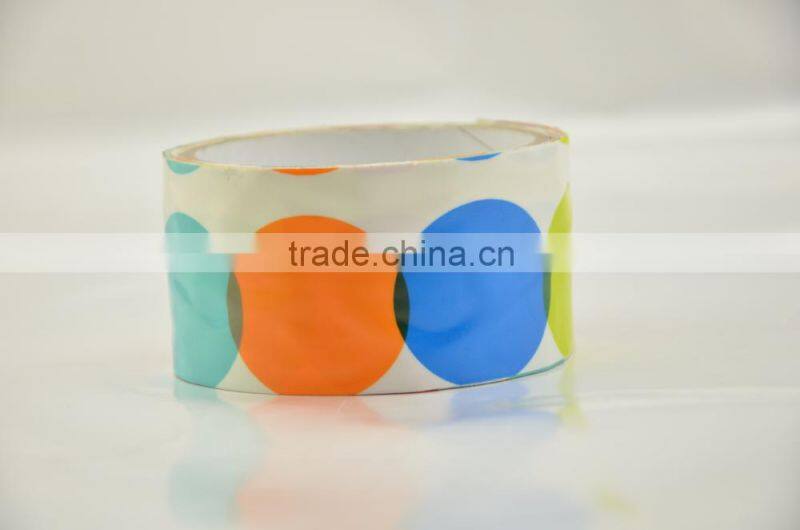 bright colors bubble pattern PE easy tear tape