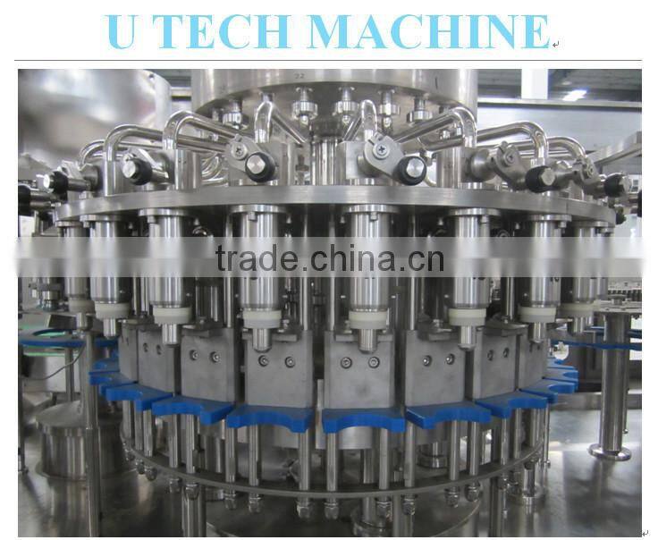 automatic juice bottle washing filling capping machine