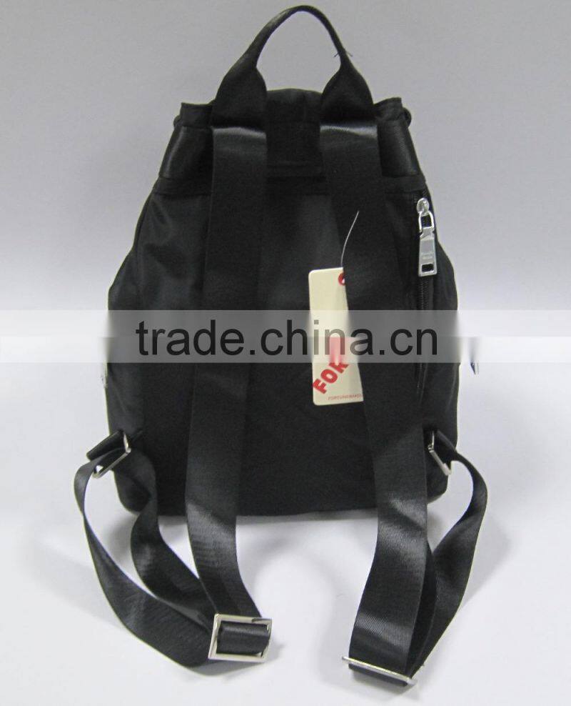 Wholesale black polyester drawstring backpack