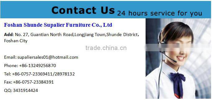 Chinese style home furniture leather and metal dining chair and table