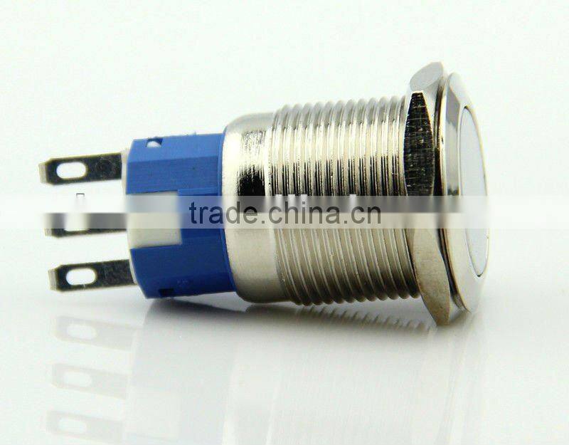 F0278 19mm metal push button switch latching