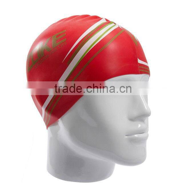 soft and high quality silicone junior swim caps for retail