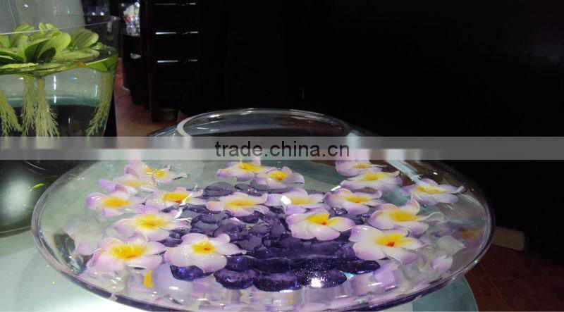 Big Glass fish flower vase tank bowl