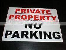 waterproof no parking warning label and sign (M-CS073)