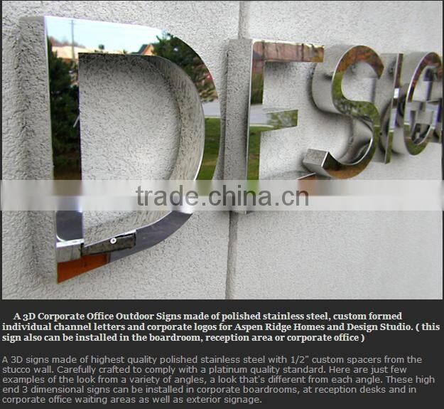 outdoor advertising sign wall-mounted sign