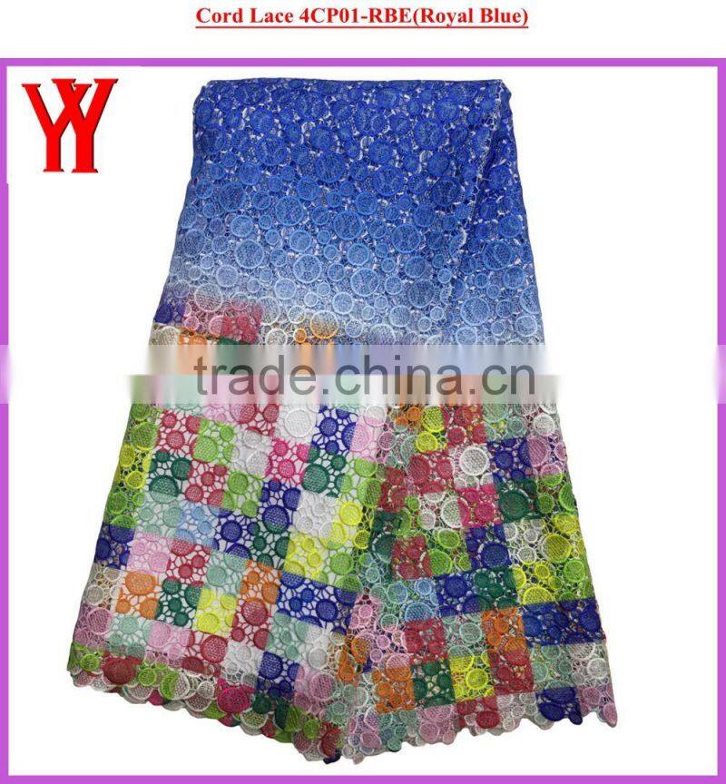 Nigerian lace fabric african cord lace samples cotton embroidered lace collar