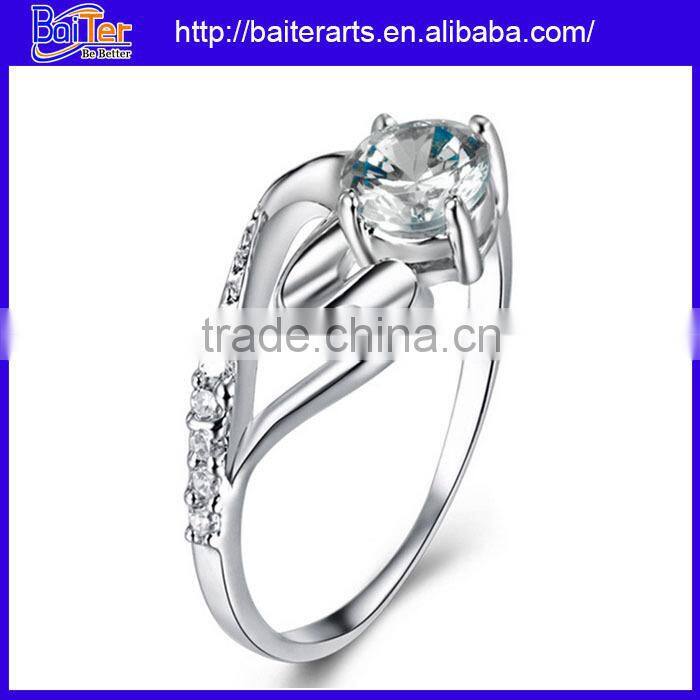 Wholesale 925 sterling silver bezel setting band ring,silver promise rings for men