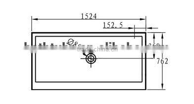 North America market UPC/cUPC certified rectangle shower base, upc rectangle shower base, australia shower bases
