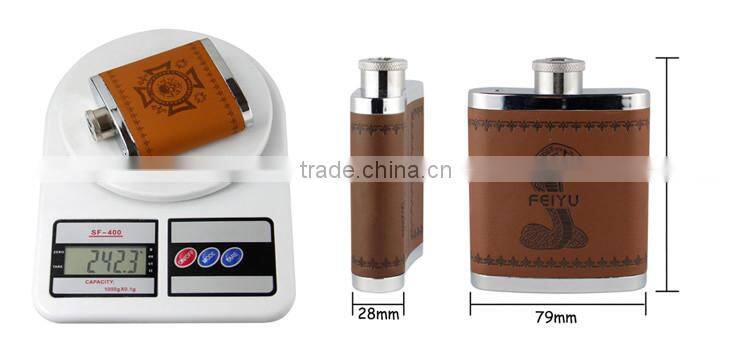 2016 Sale promotion led indicate and faux leather CE ROHS power bank/10800mah flask power bank with electronic products