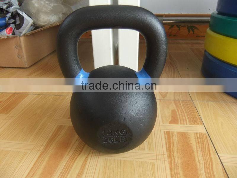 Powder coat cast iron kettlebell