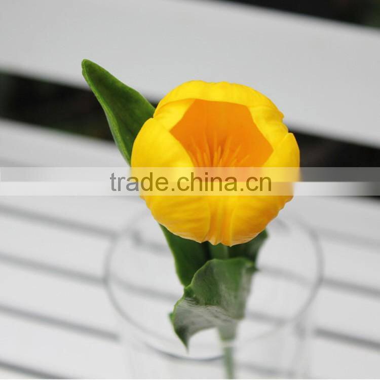 hot sale real touch PU artificial flower mini tulip