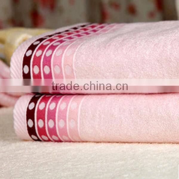 100% bamboo solid color dobby terry hotel towel