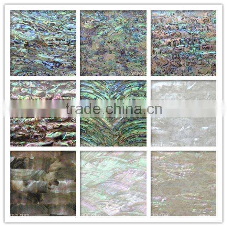 high quality natural abalone/paua mother of pearl shell paper shell sheet shell laminate