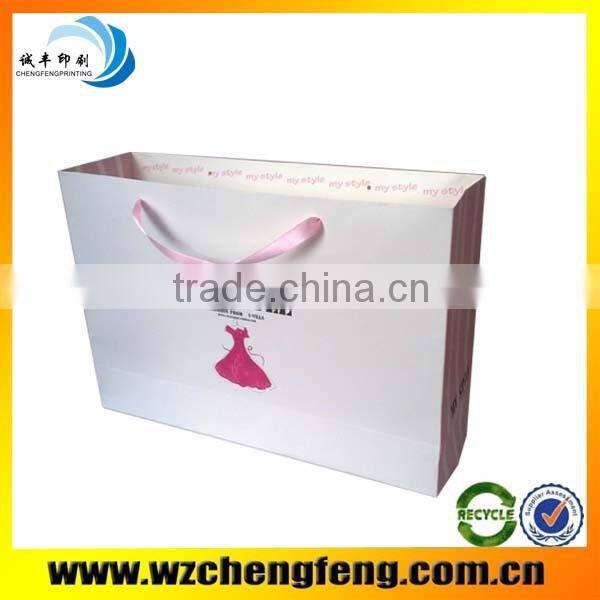 custom Brown craft paper bag for shopping package gift bag