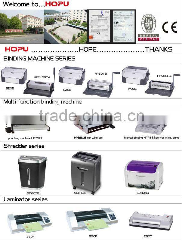 Perfect office paper shredding machine from Hopu made in China