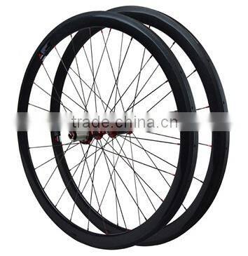 Hot sale!38mm tubuless u shape carbon wheels with carbon body Hubs, 700C road carbon wheels 25mm wide