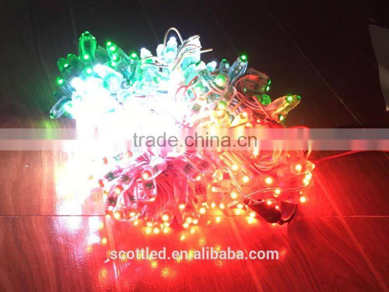 F8 12mm 5V Single Color String Lights blue red white yellow