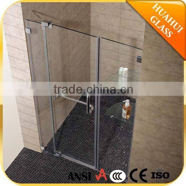 design clear glass wet room shower door