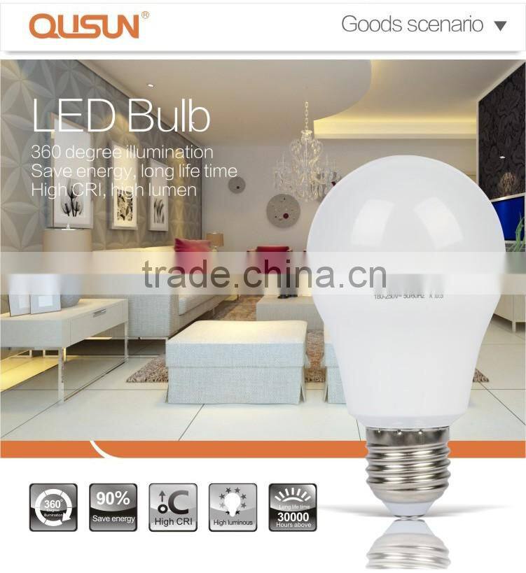 LED Bulb 9W, 100-240V, 80lm/w High Quality LED Light Bulb 9W