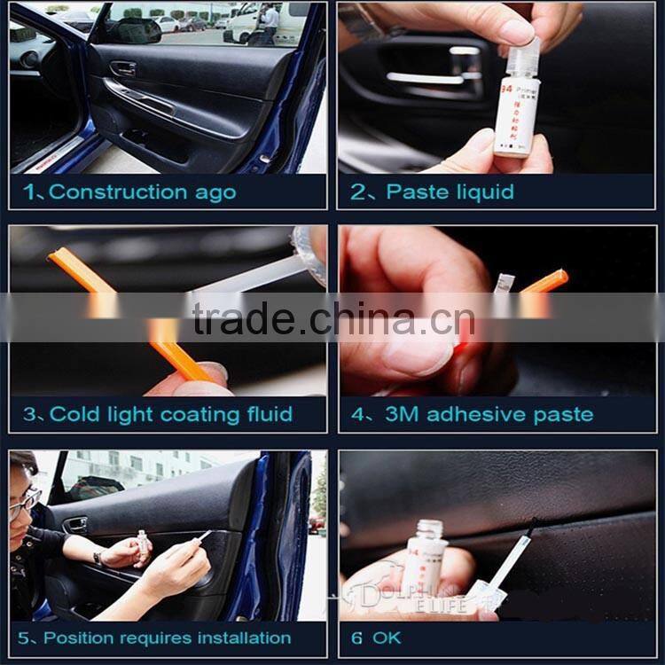 2015 Newest 9 Colors Car EL Cold Light With 1 Meter Drive Motor Auto Atmosphere String Lights LED Christmas Decorative Lights