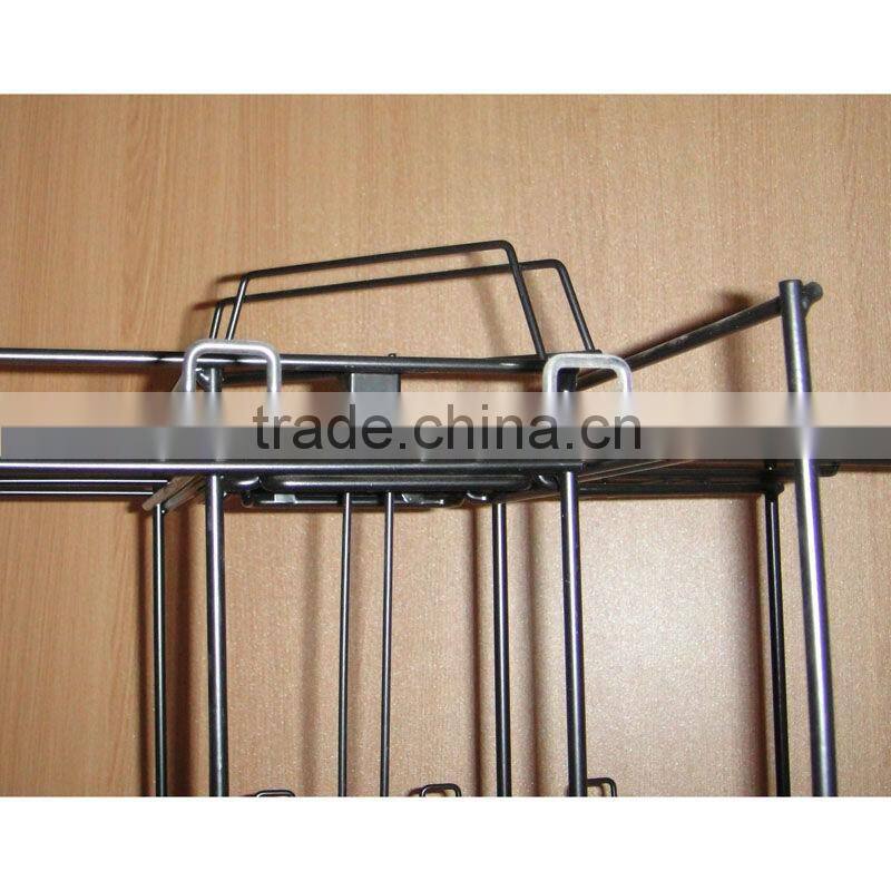 four sides spinning hooks display fixture with good quality