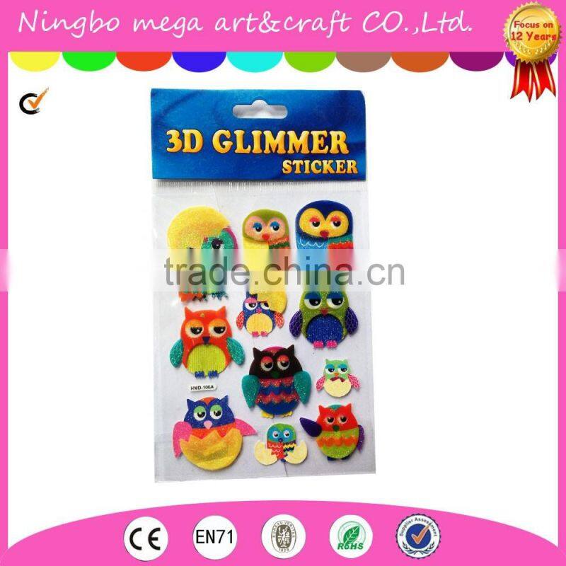 3d glimmer sticker children stickers diy 3d glitter sticker