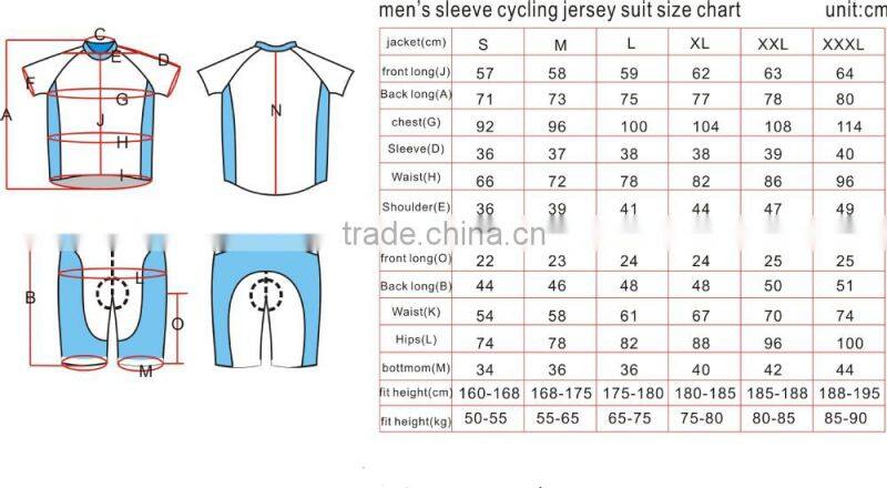 Free sample custom cycling jersey designed by our company,cheap china cycling clothing