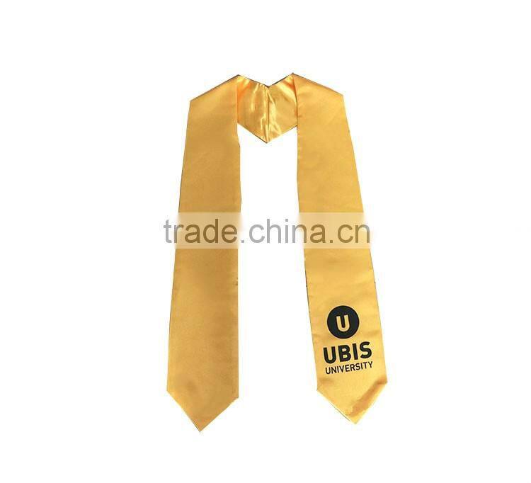 Wholesale Shiny Satin Imprinted Honor Stoles