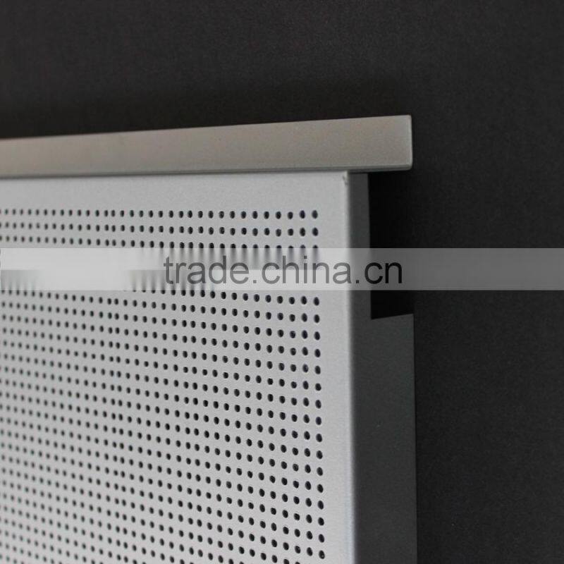 With Fireproof Acoustic Insulation Perforated Metal Ceiling Panel Aluminum E shaped Hook on Ceiling