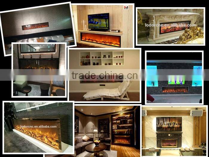 cast iron electric fireplace furniture with decorative fire flames