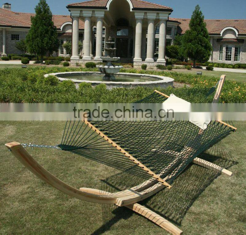 Customized Cotton Rope hammock with wooden stand
