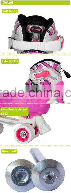 cheap wholesale shoes in china adjustbale pink roller skate shoes for girls