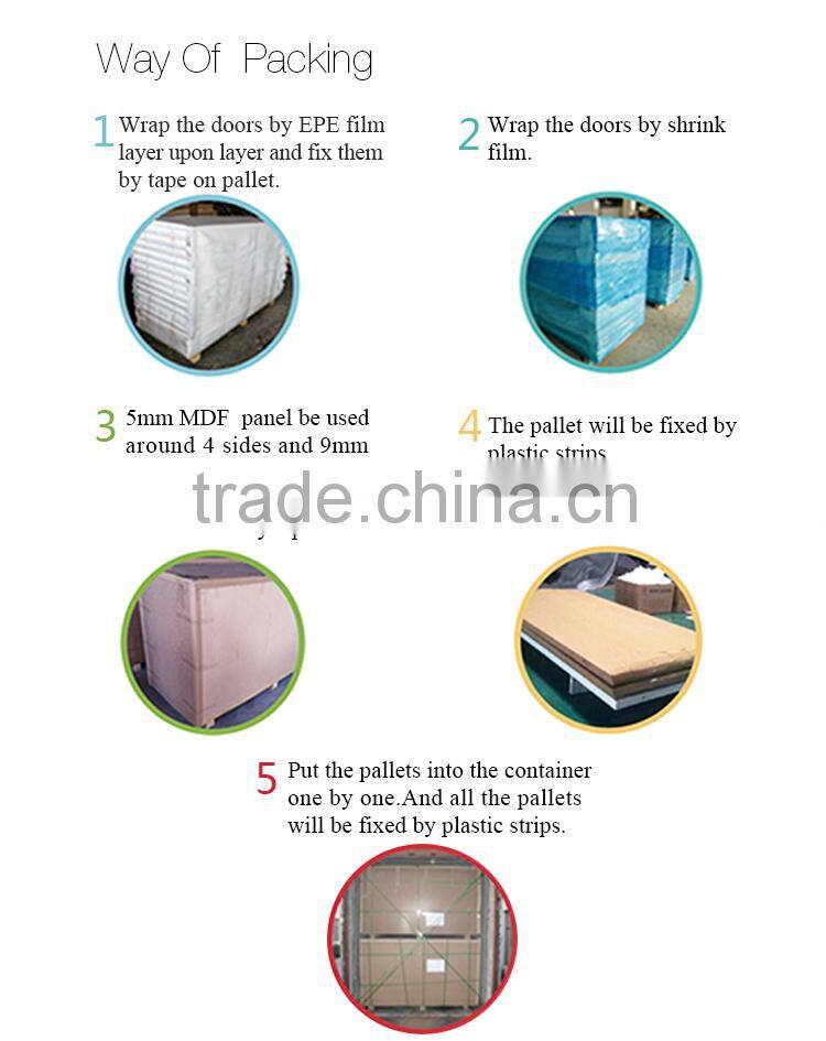 Hot sale interior mdf door frame wooden door designs