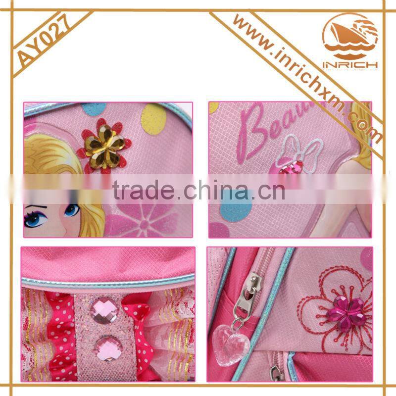 2014 Hot Sale Cute Princess Child School Bag For Girls