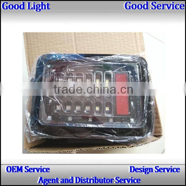 2015 NEW Product 12v 24v j-eep wrangler LED taillight with Turn Signal Running Brake Reverse Parking signal