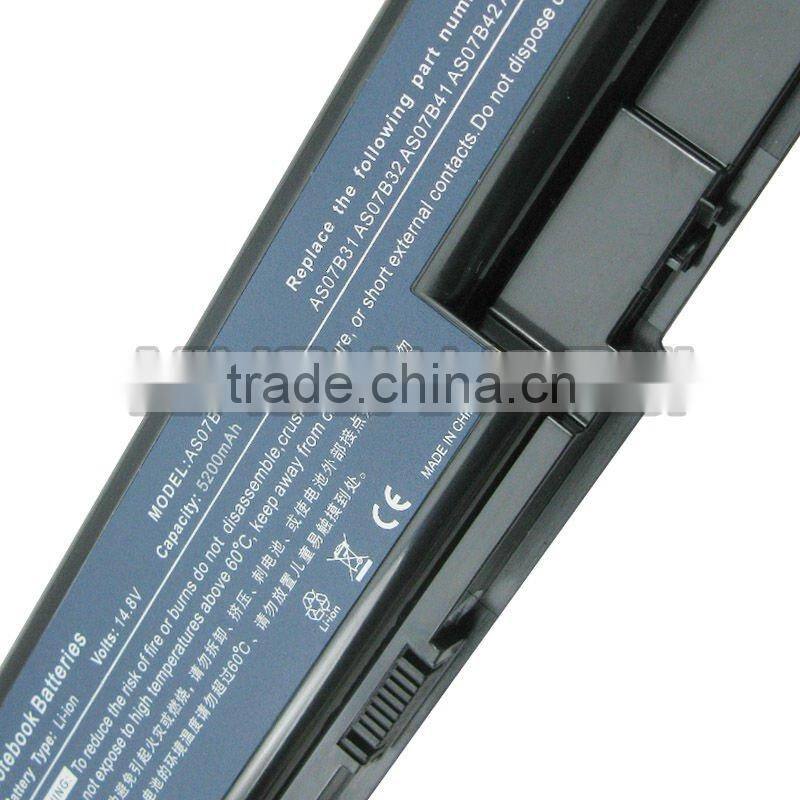 Rechargeable Battery pack for laptops replacement for ACER Aspire 5310 5315 5710 AS07B31 Battery 8cells