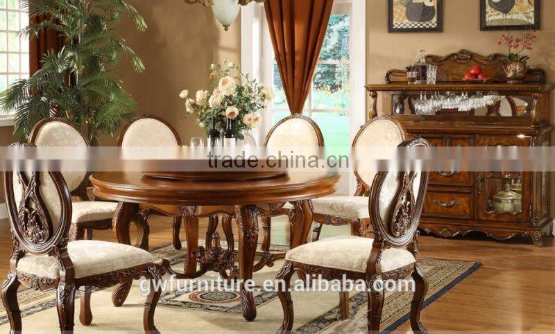 A20 wooden chair dining table antique french style furniture