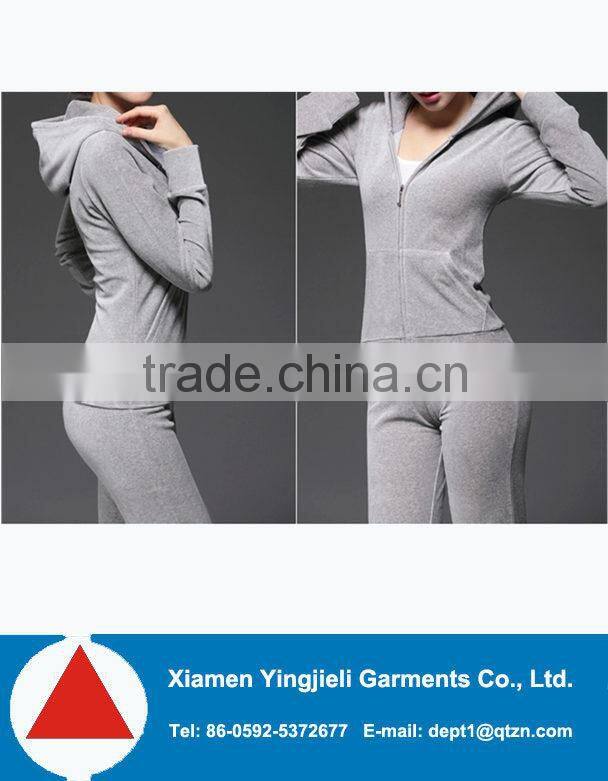 women sexy slim fit velvet clothing set