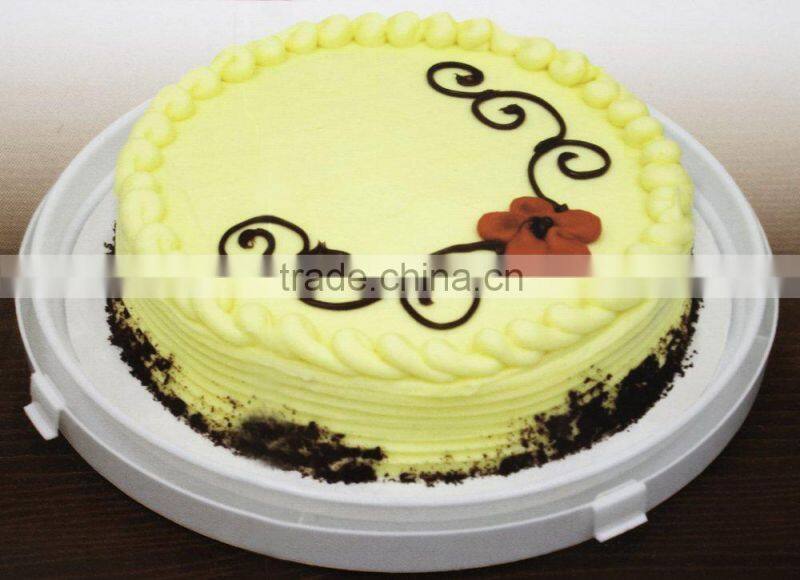 4-in-1 Portable Plastic Party Platter with Lid - Cupcake Carrier / Egg Holder / Veggie Tray / Chip and Dip Server Plate