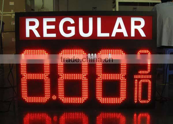 48 inches 12" 8.889 Green LED gas price signs digital for Gas Station
