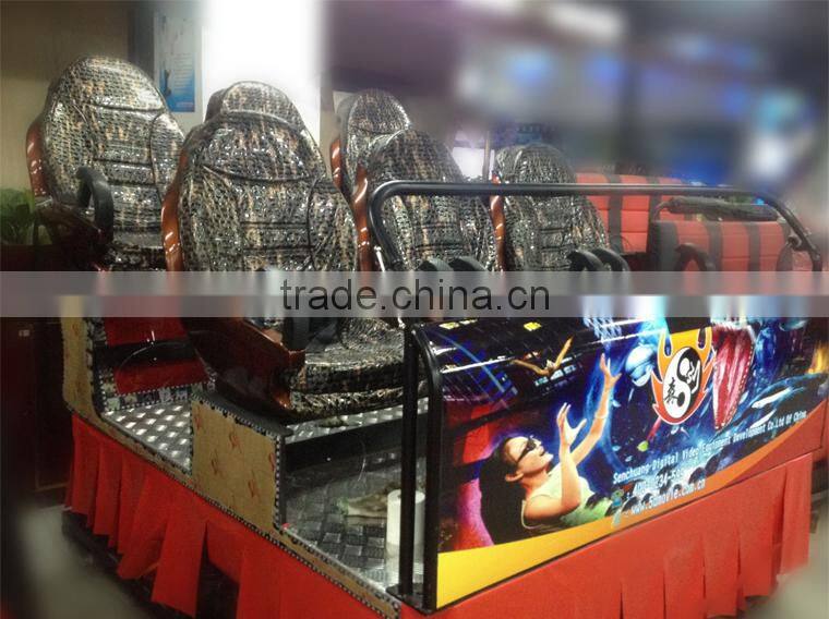 Electric 6 seats 4D 5D cinema simulator for shopping mall
