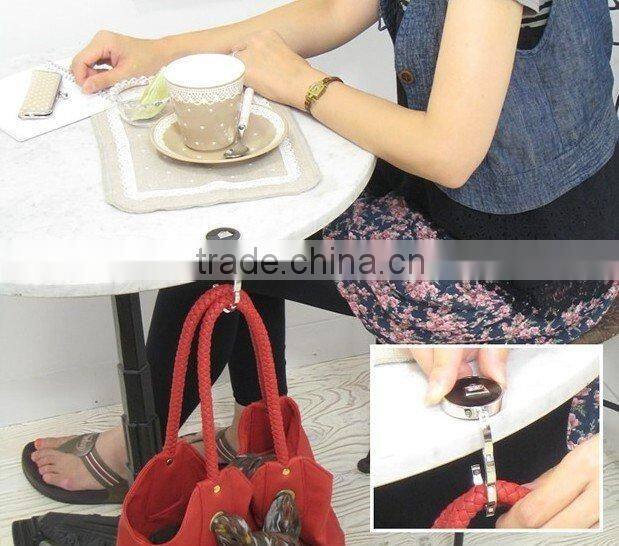 Rhinestone metal purse hanger