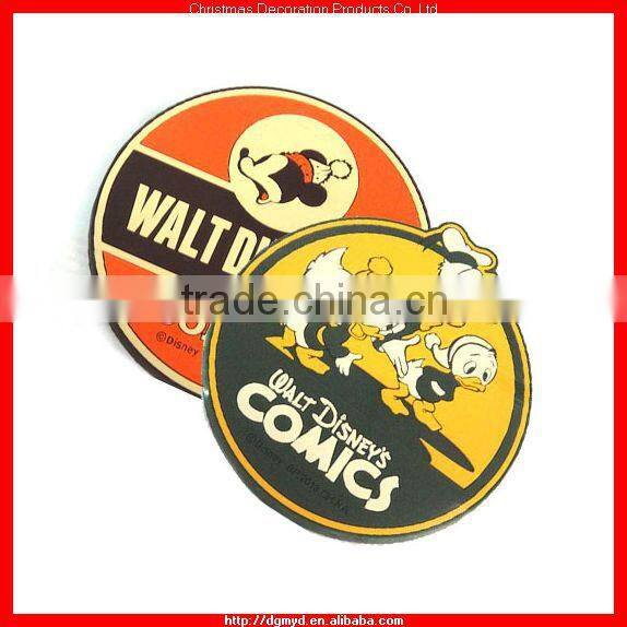Top grade colorful soft PVC coaster for Promotion (KMS-1945)